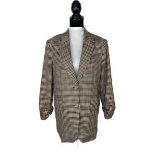 H&M Hounds Tooth Oversized Blazer - Women's Size S